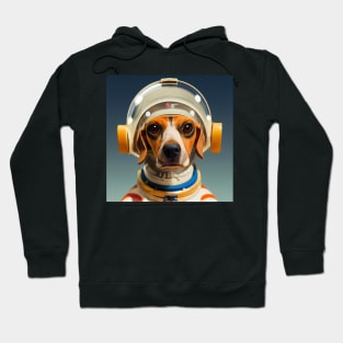 Beagle wearing astronaut clothing Hoodie